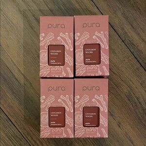 Pura Cinnamon Woods Fragrance Refill Set of 4